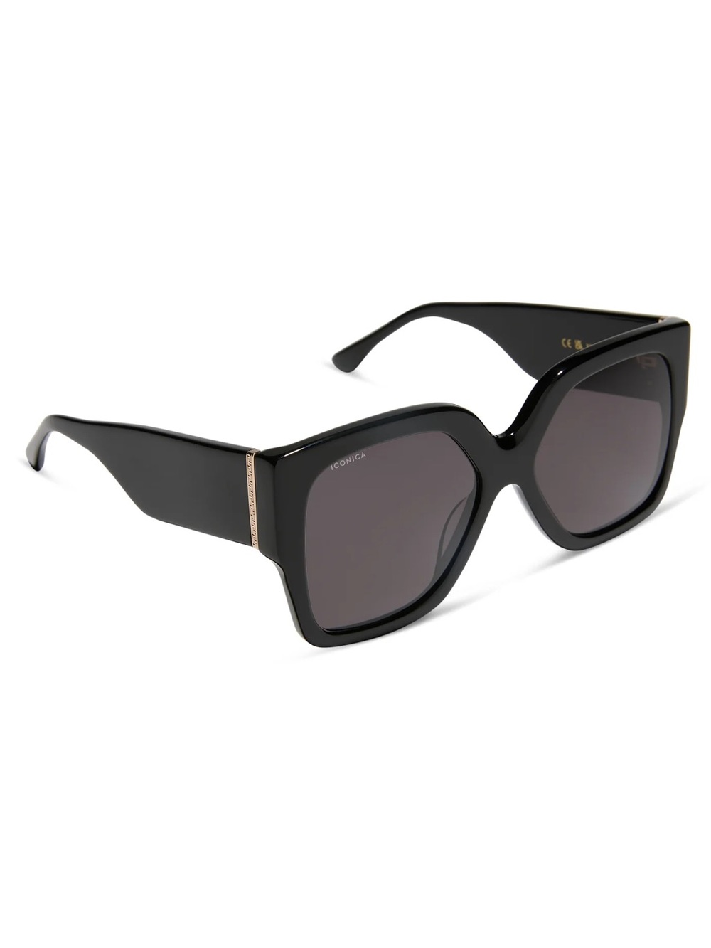 DIFF ICONICA 🔥 Women’s Black Oversized Square Sunglasses